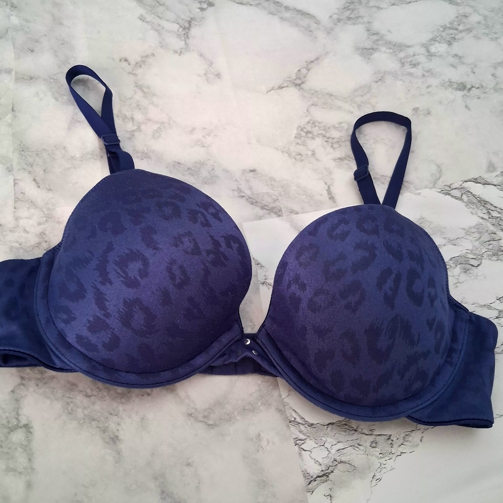 🌀SWEET NOTHINGS Stylish Purple Leopard Print Bra